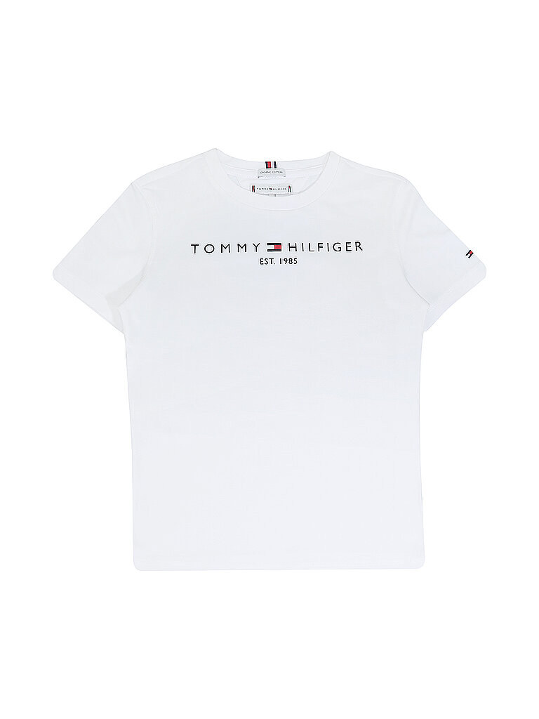 Tommy Hilfiger T-shirt à Manches Courtes Essential White 12 Années Garçons